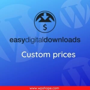 Easy Digital Downloads Custom Prices