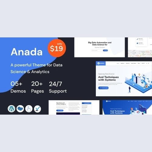 Anada - Data Science & Analytics Saas WordPress Theme