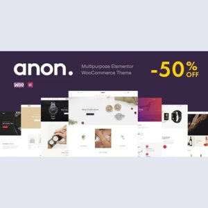 Anon - Multipurpose Elementor WooCommerce Theme