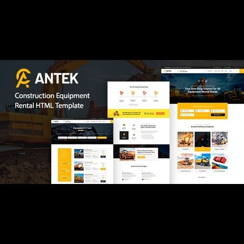 Antek v1.0 - Construction Equipment Rental HTML