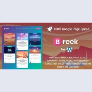 Breek v3.6.0 - Minimal Masonry Theme for WordPress