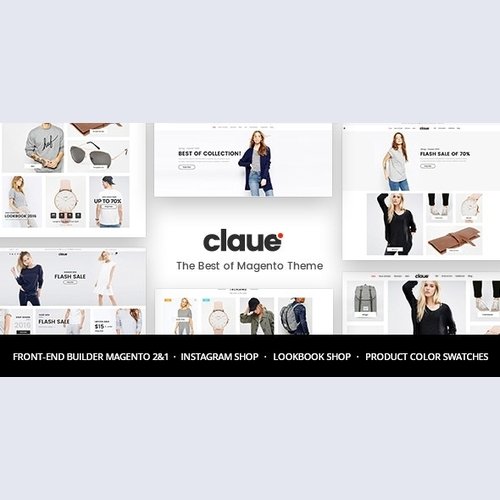 CLAUE - CLEAN, MINIMAL MAGENTO 2 AND 1 THEME
