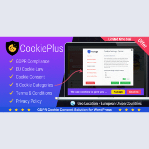 Cookie Plus - GDPR Cookie Consent Solution