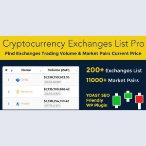 Cryptocurrency Exchanges List Pro v2.1.2