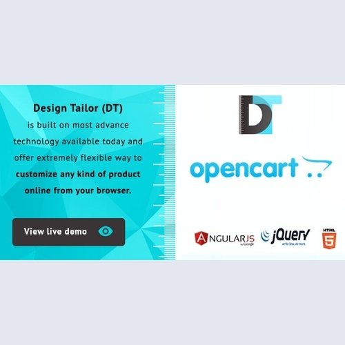 DESIGN TAILOR V1.0.1 - CUSTOM PRODUCT DESIGNER PLUGIN OPENCART