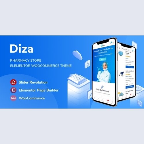Diza - Pharmacy Store Elementor WooCommerce Theme