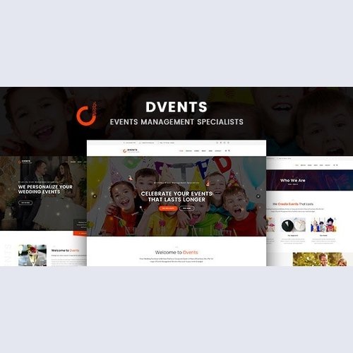 Dvents - Events Management Companies and Agencies WordPress Theme