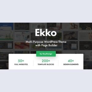 Ekko v2.4 - Multi-Purpose WordPress Theme with Page Builder