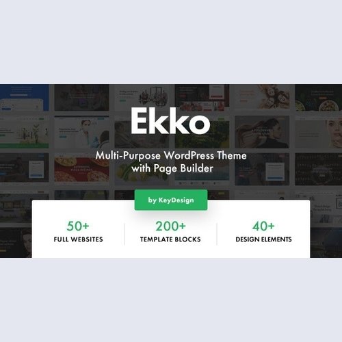 Ekko v2.4 - Multi-Purpose WordPress Theme with Page Builder