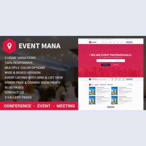 Event Management WordPress Theme