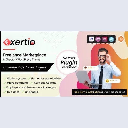 Exertio - Freelance Marketplace WordPress Theme