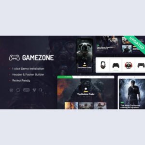 Gamezone - Gaming Blog & Store WordPress Theme