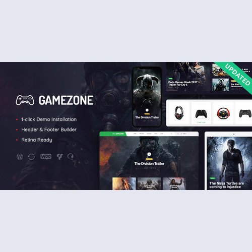 Gamezone - Gaming Blog & Store WordPress Theme