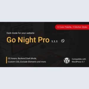 Go Night Pro - Dark Mode / Night Mode WordPress Plugin