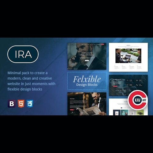 IRA v0.2 - Creative One Page HTML Template