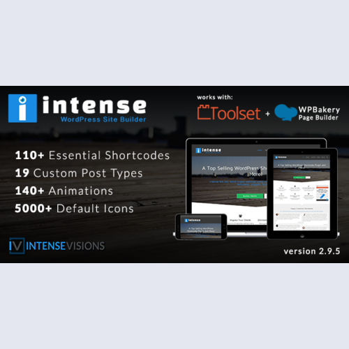 Intense v2.9.6 - Shortcodes and Site Builder