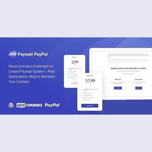 Jeg Paypal Paywall & Content Subscriptions System v1.0.1