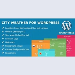 Jeg Weather v1.0.0 - Forecast WordPress Plugin - Add Ons for Elementor and WPBakery Page Builder