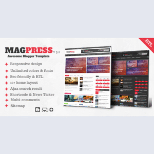 MAGPRESS V3.1 - MAGAZINE RESPONSIVE BLOGGER TEMPLATE