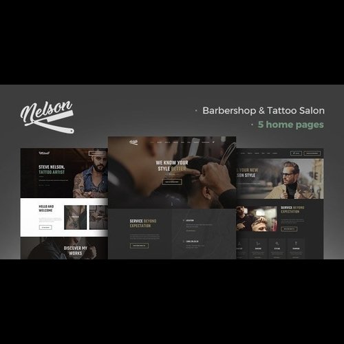 Nelson v1.2.0 - Barbershop Hairdresser & Tattoo Salon
