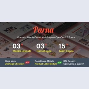 PARNA- MULTIPURPOSE RESPONSIVE OPENCART 2.3 THEME