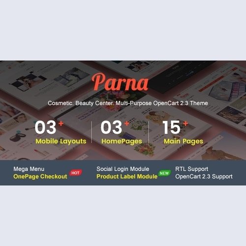 PARNA- MULTIPURPOSE RESPONSIVE OPENCART 2.3 THEME