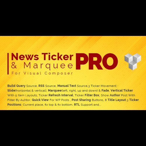 Pro News Ticker & Marquee for Visual Composer
