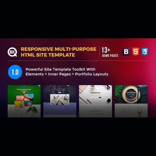 Qbix v1.0 - Responsive Multi-Purpose HTML Site Template