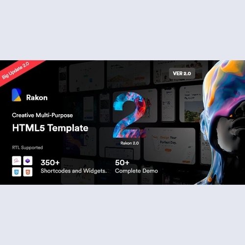 RAKON V2.0 - CREATIVE MULTI-PURPOSE LANDING PAGE HTML5 TEMPLATE (RTL SUPPORTED)
