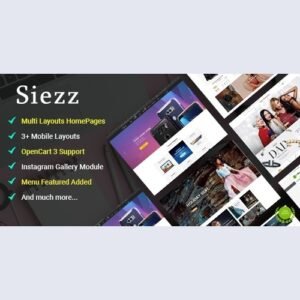 SIEZZ V1.0 - MULTI-PURPOSE OPENCART 3 THEME ( MOBILE LAYOUTS INCLUDED)