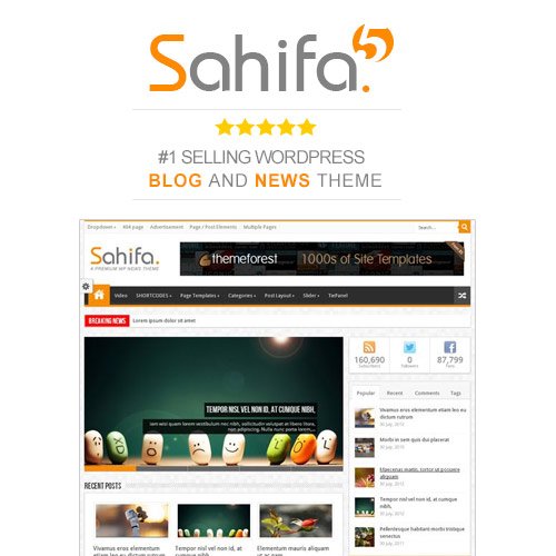 Sahifa - Responsive wordpress News/ magazine/ Blog Theme