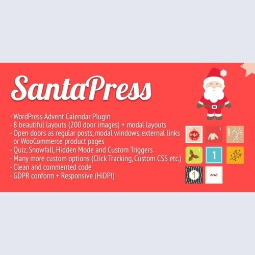 SantaPress v1.3.7 - WordPress Advent Calendar Plugin & Quiz