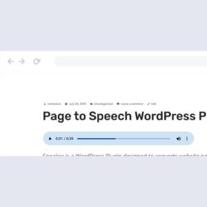 Speaker - Page to Speech Plugin for WordPress