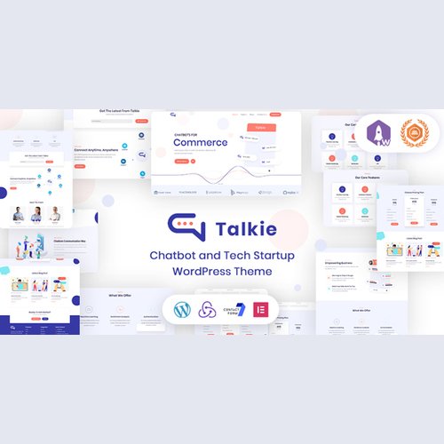 Talkie - Chatbot and Tech Startup WordPress Theme