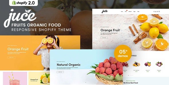 Juce - Fruits Organic Food Responsive Shopify Theme