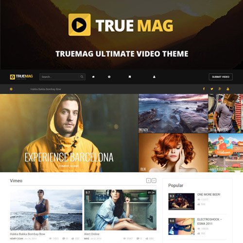 True Mag - Wordpress Theme for Video and Magazine