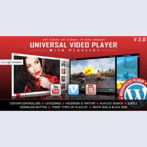 Universal Video Player - WordPress Plugin