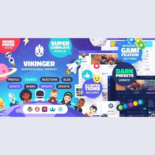 Vikinger - BuddyPress and GamiPress Social Community