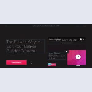 Wallace Inline - Front-end editor for Beaver Builder