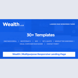 Wealth - Multi-Purpose Landing Page Theme