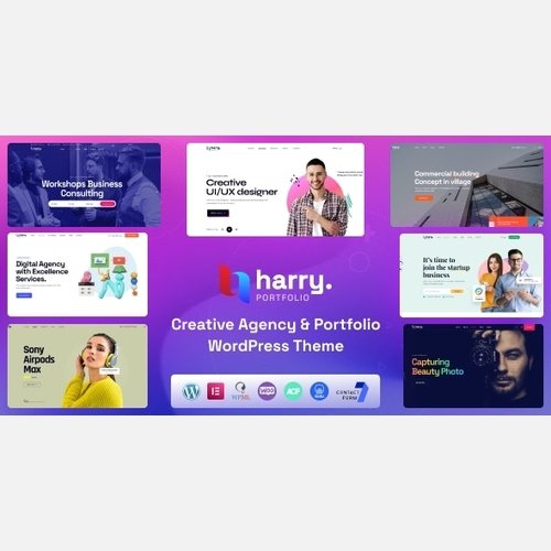 Harry - Creative Agency & Portfolio WordPress Theme + RT