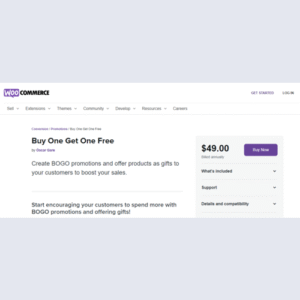 WooCommerce Buy One Get One Free
