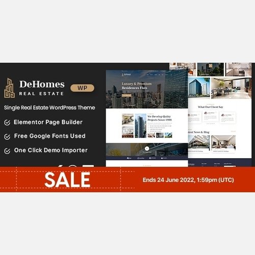 Dehomes - Single Real Estate WordPress Theme