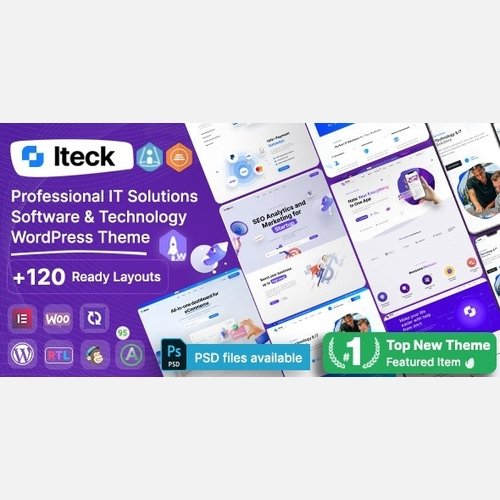 Iteck - Software & Technology WordPress Theme