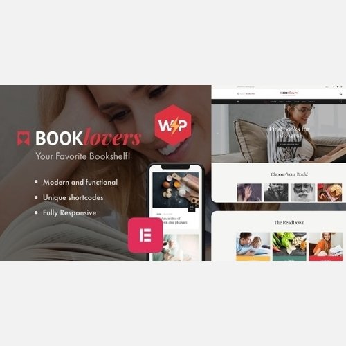 Booklovers - Publishing House & Book Store WordPress Theme + RTL