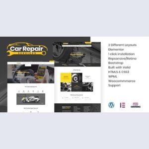Car Repair Services & Auto Mechanic WordPress Theme + RTL