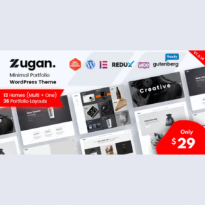 Zugan - Minimal Portfolio WordPress Theme