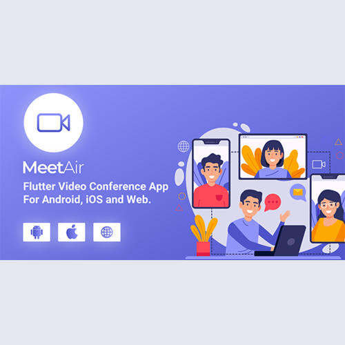 MeetAir - iOS and Android Video Conference App for Live Class, Meeting, Webinar, Online Training