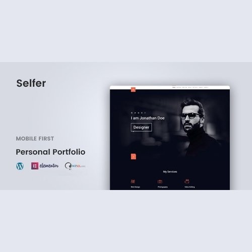 Selfer – Minimal Personal Portfolio WordPress Theme