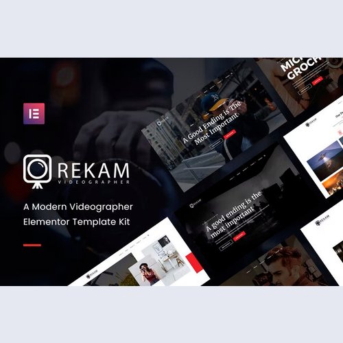Rekam Kit - Modern Videographer Elementor Template Kit